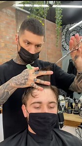Swept back mullet. One of my favourite hairstyles at the minute - Styled with @slickgorilla - #work #barber #hairstyle #hair #life #trend #mullet | Samrascals