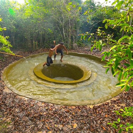 Build The Most Tunnel Mysterious Swimming Pools Underground. | Survival Builder Viral