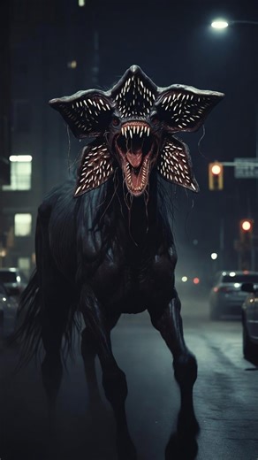 @epic_kor_ai on Instagram: "AI Horror: Horse + Demogorgon Hybrid 🐴👹✨ A terrifying creature born from the fusion of a powerful horse and a monstrous Demogorgon — eerie, strong, and nightmarishly cinematic. 👀🔥 Author 🎨 – @epic_kor_ai #aiart #hybrid #fusion #animalfusion #aitransformation"