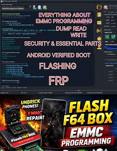 Everything you need to know about eMMC Programming Android Verified Boot (AVB) 🔥 Using Flash F64 Box, we explain: ✅ eMMC read / write / erase ✅ Bootloader & partition structure ✅ Android Verified Boot (AVB 1.0 / 2.0) ✅ vbmeta error, red state & orange state ✅ Dead phone, bootloop & unbrick process ✅ When flashing fails & how to fix it This is real technician-level eMMC work — not just software flashing ⚙️ Perfect guide for dead phones, corrupted firmware & security lock issues 📌 Watch till end