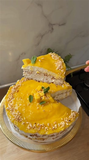 Gâteau mangue 🥭 #pourtoi #viral #recipe #fouryou #recettefacile #pourtoi #fypシ #viralvideo