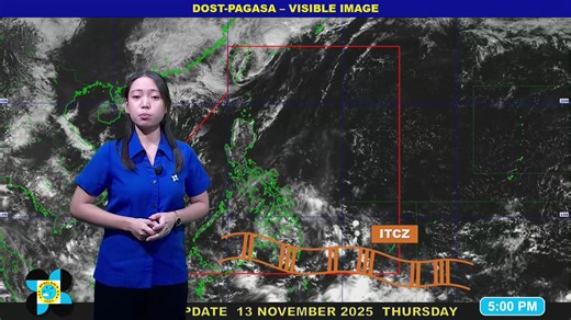 Public Weather Forecast issued at 5 PM | November 13, 2025 - Thursday DOST-PAGASA Weather Specialist : Leanne Loreto #weatherreport #dostpagasa | DOST-PAGASA