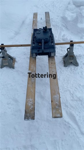 RC Tiger 1 Faces the Teeter-Totter Head-On