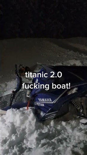yamaha snowmobile = boat😂 ‪@Arewilliam13‬ #yamaha #stuck #snow