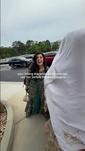 POV: Hiding the Bride Before the Wedding Entrance 👰✨ #WeddingMoments #reels