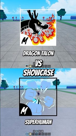 Dragon Talon vs Superhuman #bloxfruit #roblox #bloxfruits #dispecs