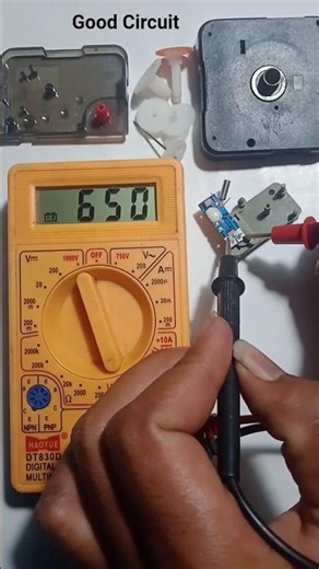 देवॉल घाड़ी का सर्किट मल्टीमेटर से चेक करना सीखो How to clock circuit check from multimeter #shorts