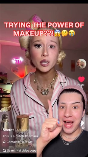 TRYING “THE POWER OF MAKEUP??!” 😱🤔😭 ib: @samaraghlatt - base: @hauslabs foundation @toofaced contour stick @morphebrushes blush trio in “apres ski” @patricktabeauty concealer @maybelline fit me loose powder @elfcosmetics lip liner in “dark cocoa” “rest in peach” gloss eyes: @patricktabeauty major dimension III palette eye illusion duo @rarebeauty liquid eyeliner brow gel @lillylashes in “sassy” - #makeup #beauty #grwm #makeupchallenge #makeupreel #reels #explore #viral #viralmakeup #tutorial 