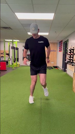 Single Leg Hopping over line