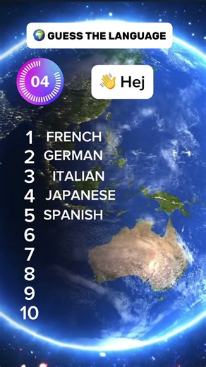 🌍 Can You Guess the Language? 👋 10 Levels