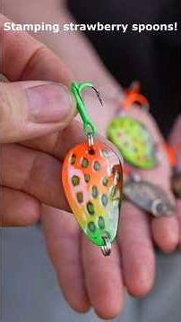Strawberry shape into metal spoons