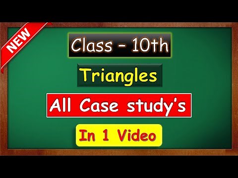 Class 10 Maths | Triangles Case Study Questions with Solutions | maths with green board