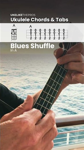 Ukulele Blues Shuffle in A 🎸 (Chords & TAB)