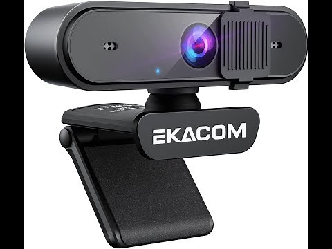 EKACOM 1080p USB Web Camera with Microphone & Privacy Cover