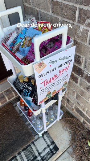 As an affiliate, I get so many packages so it’s important to take care of our drivers! My girl put her heart and soul into this🩷