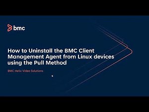 BMC Client Management: How to uninstall rollout from Linux devices using the Pull method