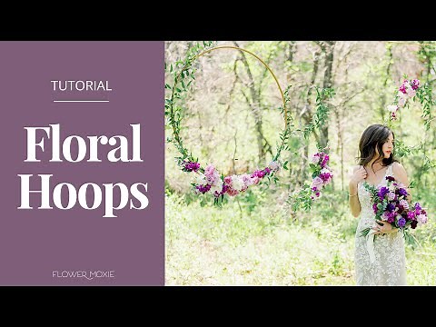 How to Build a DIY Floral Hoop Installation for Weddings