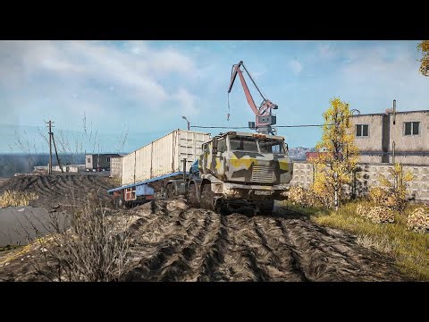 Oversized Cargo Delivery to Warehouse in SnowRunner