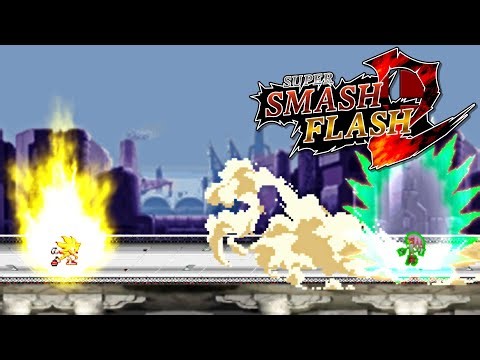 SSF2 Mods: Archie Super Sonic vs Hyper Knuckles