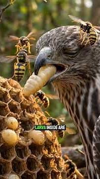 European Honey Buzzard: The Hidden Predator! 🦅🐝 #wildlife #amazingnature #facts #hunting