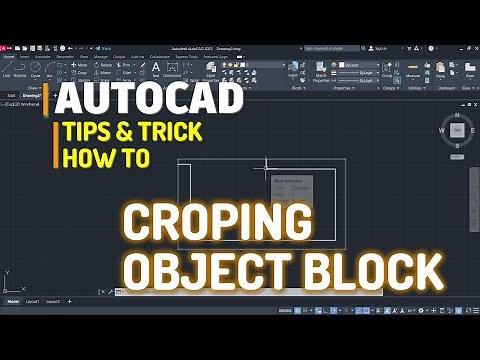 AutoCAD Cara Croping Objek Block Atau Xref Tutorial Bahasa Indonesia