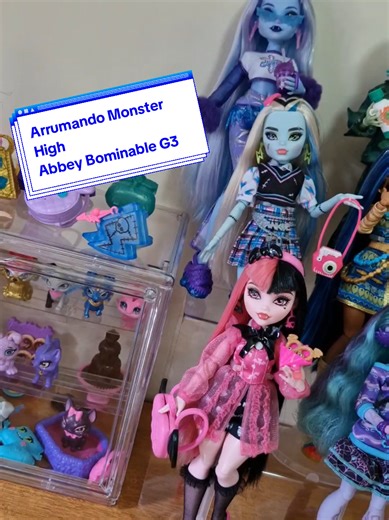Arrumando Monster High: Abbey Bominable (G3) #monsterhigh #monsterhighdoll #colecionador #abbeybominable #capcut