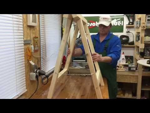 Unterstell-Klappböcke schnell & einfach selbst machen, make folding sawhorses