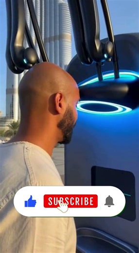 He wanted this Dubai robot to shave his bald head. #robotics