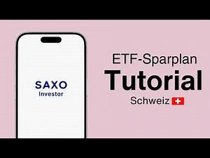 Saxo AutoInvest einrichten (ETF-Sparplan): So funktioniert’s | Tutorial 🇨🇭