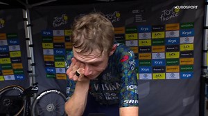 Jonas Vingegaard weint im Interview nach seinem Etappensieg: "Es bedeutet mir so viel"