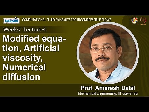Lec 23: Modified equation, Artificial viscosity, Numerical diffusion