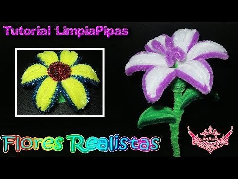 ♥ Tutorial: Realistic 3D Flowers from Pipe Cleaners ♥