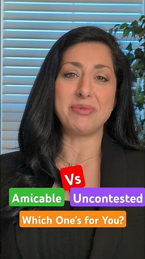 The BEST Divorce Method for You: Amicable vs. Uncontested 🤯| Divorce Attorney Explains #shorts