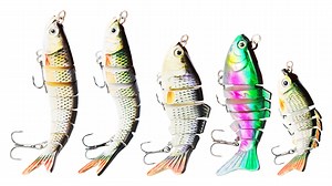 Watch Multi-jointed fishing lure animated swimbait for bass trout on Amazon Live
