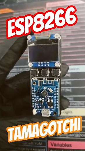 The ESP Tamagotchi #esp8266 #tamagotchi #diyprojects