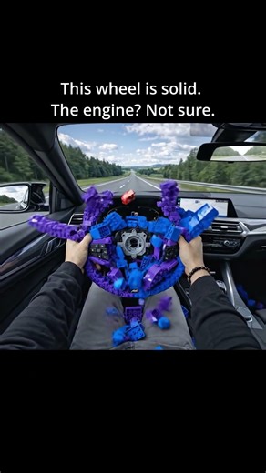 Blue & Purple BMW LEGO Steering Wheel – EXTREMELY Satisfying ASMR