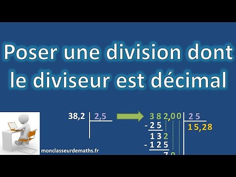 Comment Poser une Division avec un Diviseur Décimal FACILEMENT ? 🔢