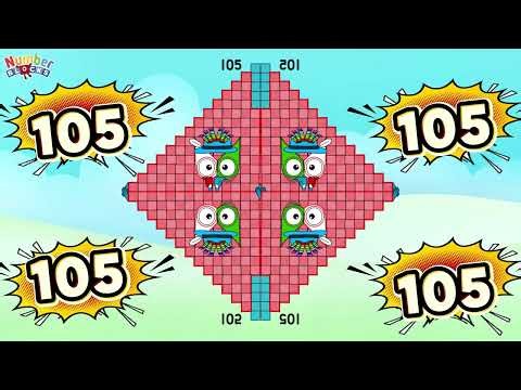 NUMBERBLOCKS 4 IDENTICAL STEP SQUAD NUMBER ADDITION | ADD FOUR SAME NUMBERS | ‪@ColorArt_id‬
