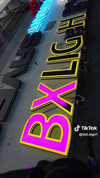 led sign on TikTok