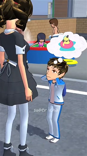 Yuta baik mengajak berenang baby Taiga #shorts #sakuraschoolsimulator #ytshorts