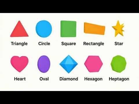Learn 10 Basic Shapes for Kids | Fun 2D Shapes Animation