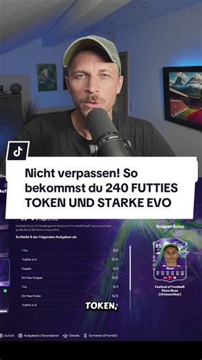 Nicht verpassen! So bekommst du 240 FUTTIES TOKEN UND STARKE EVO☀️#eafc