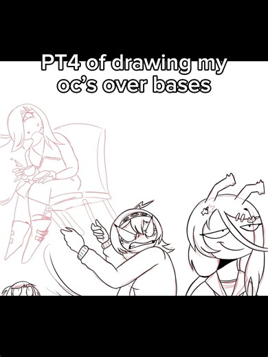 PT4 of drawing my oc’s over bases… #art #artist #oc #shorts #fyp #fypシ #tbhk #danganronpa #mha