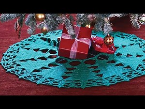 Crochet Bernat Christmas Tree Skirt