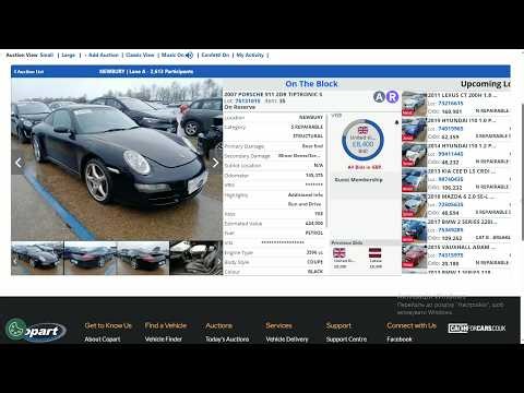 Live Copart UK Car Auction | Real Bidding & Final Prices