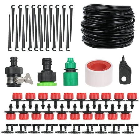 15m DIY Saving Water Automatic Micro Drip Irrigation System Garden Greenhouse Irrigation Spray Self Watering Kits - Walmart.ca