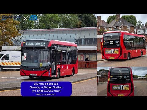 *Brand New* Journey on Bus Route 233 (SEO2 | YX25 OBJ)