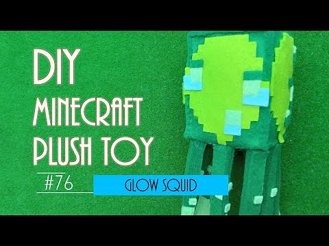 [Minecraft]Glow Squid - How to make a plush toy - DIY