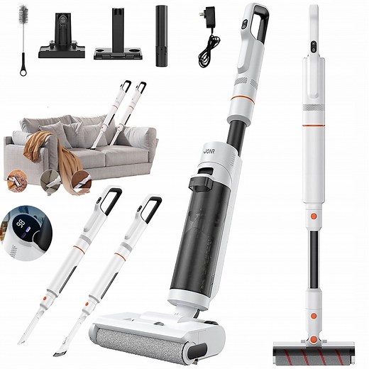 JONR ED20 Pro 4-in-1 Cordless Wet Dry Vacuum Cleaner, 17000 Pa Vacuum Suction Power, Self-Cleaning and Automatic Drying with One Click