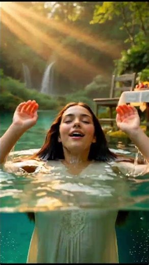 💧 She Jumped Into The River In Her Dress… And It Was Perfect #shorts